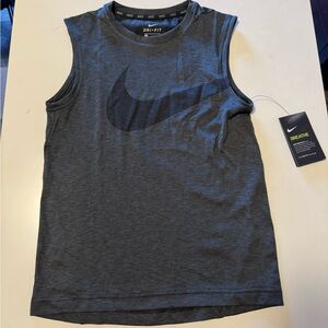 Nike kids Gray Sleeveless Shirt